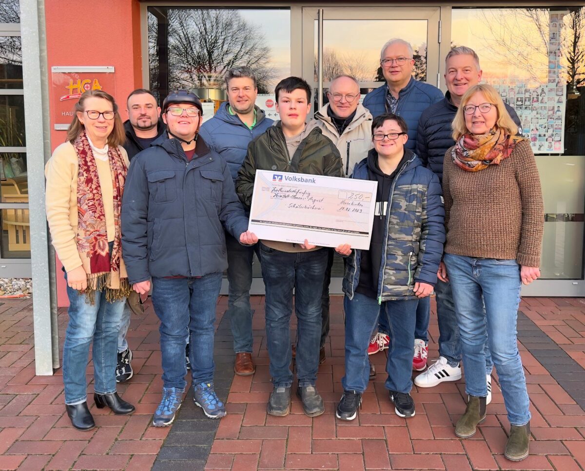 Spendenübergabe bei der HeimstattClemensAugust! HeimstattClemens